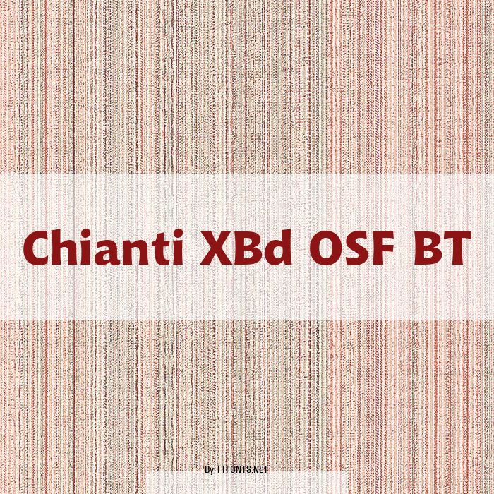 Chianti XBd OSF BT example